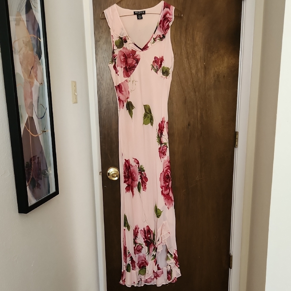 Floral Maxi Dress in Pink by Cachet